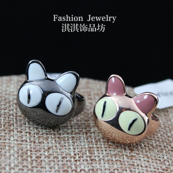 日韩 特价新款热卖 可爱猫咪 女戒指 指环饰品 日韩 特价新款热卖 可爱猫咪 女戒指 指环饰品