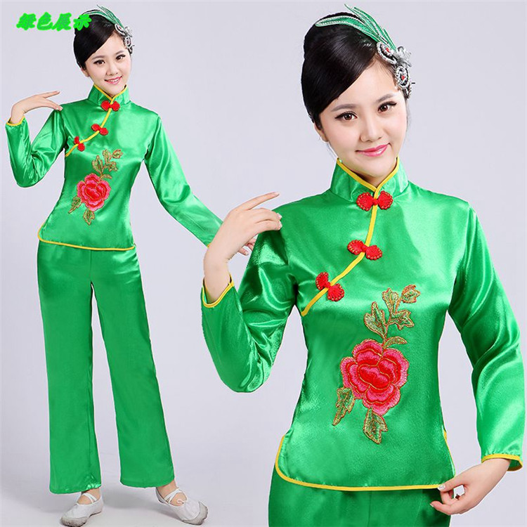 新款东北大秧歌服女中老年 民族舞蹈腰鼓扇子演出服装 广场舞服装|ruв категории движение/йога/фитнес/фанаты товаров, танец/аэробика/гимнастика, саженец танцы, янгэ одежды - от Buy2taobao.com для оказания профессиональной услуги покупки агента Taobao