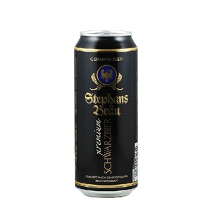  德国啤酒 进口啤酒 德国斯蒂芬布朗黑啤酒500ml/听 【24听包邮】