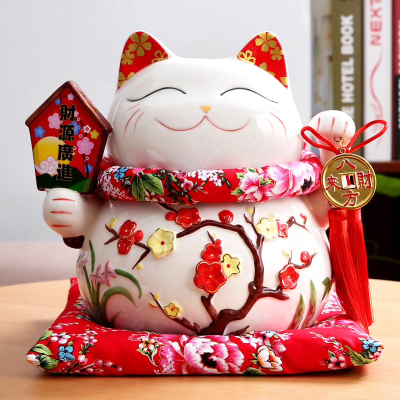 招财猫摆件发财猫特大号日本陶瓷存钱储蓄罐店铺开业礼品招财进宝|ruв категории Домашний быт, декоративная посуда, счастливая кошка - от Buy2taobao.com для оказания профессиональной услуги покупки агента Taobao
