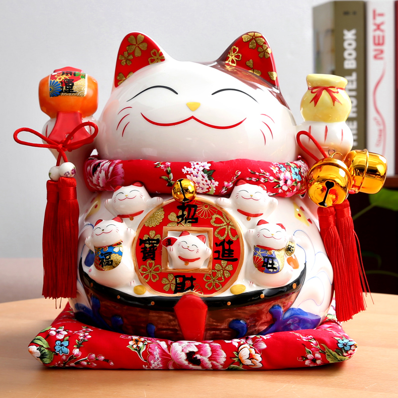 招财猫开业摆件特大号存钱储蓄罐店铺商铺礼品陶瓷日本正品发财猫|ruв категории Домашний быт, декоративная посуда, счастливая кошка - от Buy2taobao.com для оказания профессиональной услуги покупки агента Taobao