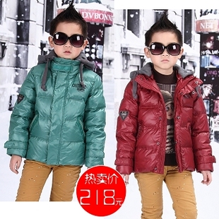  达达童装韩版冬款  韩国风 短款男童中大童儿童羽绒服-专柜