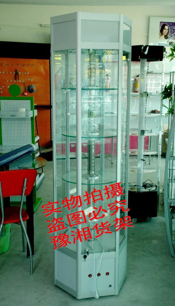 六角旋轉櫃電動旋轉櫃廣州貨架精品貨架展示珠寶展示櫃精品展架在類目 商業/辦公傢俱, 貨架/展櫃, 精品展櫃/陳列櫃中 - 來自Buy2taobao.com提供專業的淘寶代購服務