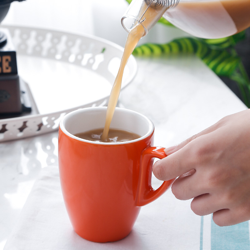 創意加厚純手工陶瓷馬克杯歐式時尚情侶挂杯牛奶杯拿鐵咖啡杯配勺在類目 餐飲具, 咖啡器具, 咖啡杯中 - 來自Buy2taobao.com提供專業的淘寶代購服務