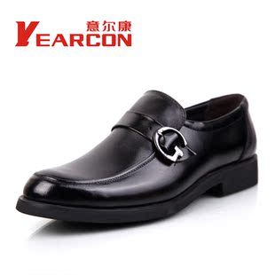  意尔康正品低帮鞋软皮头层牛皮鞋子 真皮低帮鞋商务正装男鞋