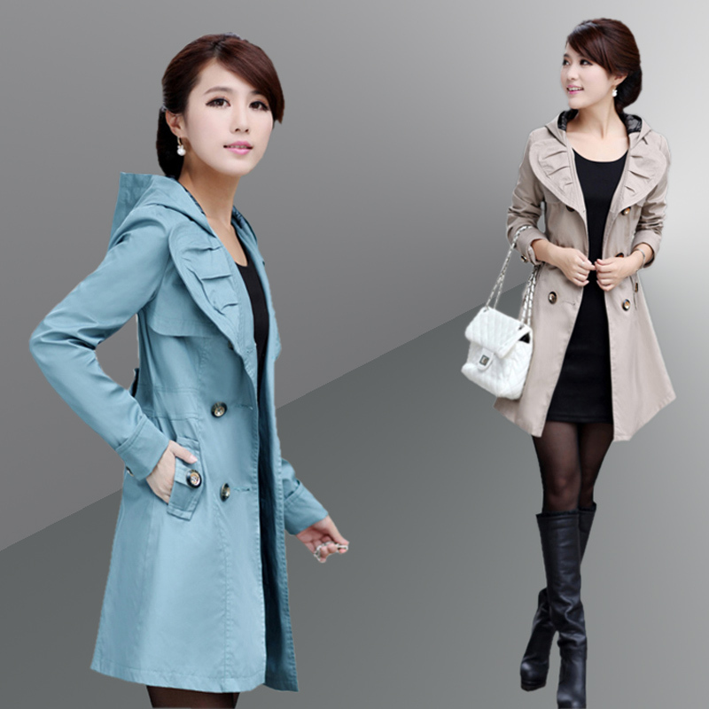 外贸胖mm2014加肥加大码女装春装外套薄风衣