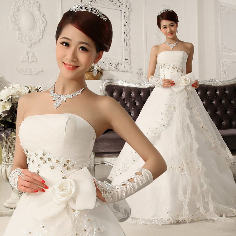 轩云阁2013新款韩式 抹胸婚纱礼服酒店公主钉珠花朵绑带结婚婚纱 轩云阁2013新款韩式 抹胸婚纱礼服酒店公主钉珠花朵绑带结婚婚纱