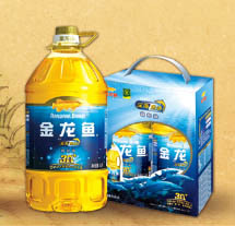  深海鱼油礼盒装 金龙鱼食用油 调和油 1.8L*2瓶 年货礼品批发