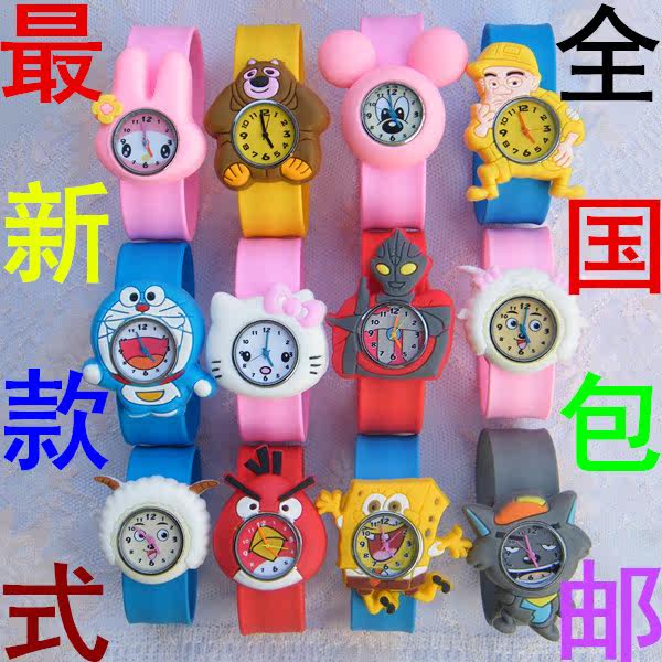 拍拍手表 儿童学生果冻<em>表</em> <em>男孩女孩</em>礼品 卡通可