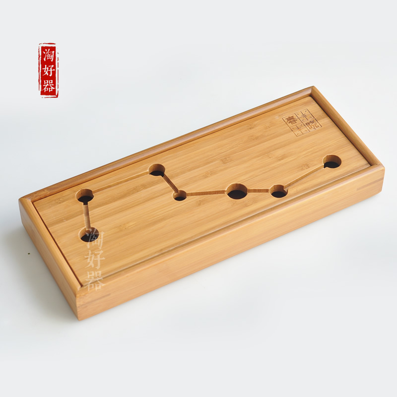 七星孟宗竹制迷你小茶盘竹茶盘茶台盛储水式茶托盘小号茶海干泡台|msdalam kategori pinggan mangkuk, set teh, dulang teh - dari Buy2taobao.com untuk memberikan perkhidmatan ejen Taobao profesional membeli