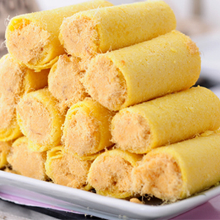  澳门特产 澳门正牌车厘哥夫原味肉松蛋卷仔250g  纯正手工美味