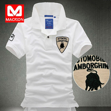 Lamborghini retro big yards iron compassionate tide men's clothing men's short-sleeved T-shirt Slim Korean version bottoming shirt