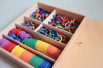 福氏福禄贝尔教具gabe 9号盒全套 专业榉木版正品幼儿早教玩具