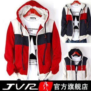  JVR卫衣男 男士外套 男装休闲连帽开衫大码韩版加厚情侣秋冬新款