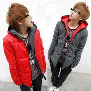  JVR 秋冬新款男装两面穿保暖棉服棉袄外套男士连帽棉衣 男