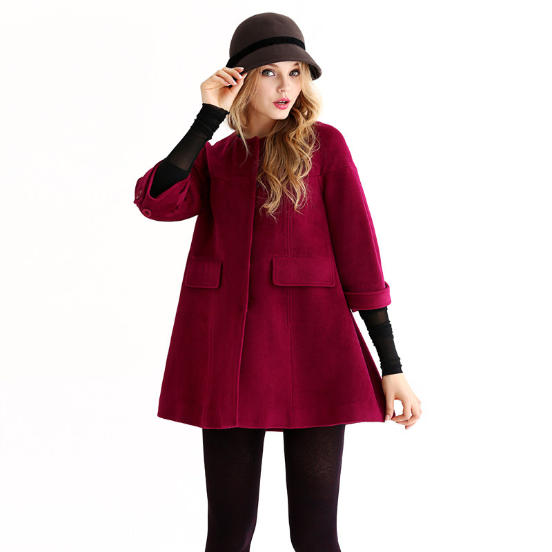 Hotels in 279 MIRROR FUN fashionable long woolen cloth coats in Cashmere Wool tweed jacket women's clothing