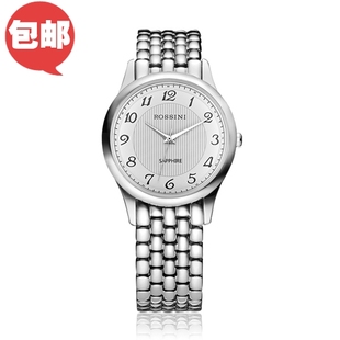  特价 罗西尼手表 不锈钢蓝宝石镜面石英女表R5356W01C市场价980