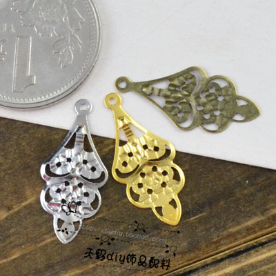 天野DIY饰品配件 JX21金属片|流苏吊片11*24mm步摇材料10元100个