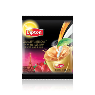  【天猫超市】立顿/lipton 立顿绝品醇奶茶 法式风情莓果1袋装