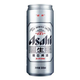  【天猫超市】朝日啤酒 超爽啤酒中罐装 500ml