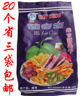  越南特产 果蔬干 天然 越鸿综合蔬果干250克 干果 水果干零食进口