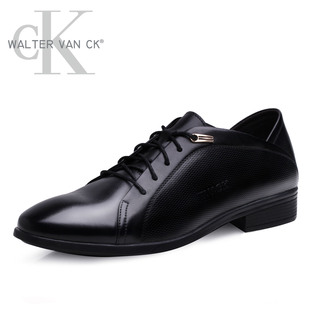  商务正装头层真皮正品皮鞋 英伦时尚潮流尖头系带 日常休闲男皮鞋