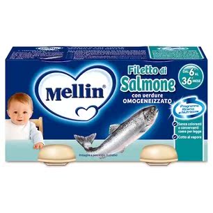 意大利原装进口美林Mellin婴儿辅食三文鱼营养