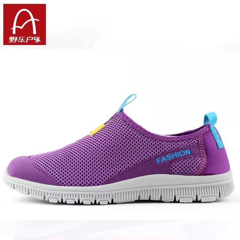 Wild summer 2013 breathable mesh walking shoes women's authentic outdoor light hiking shoes non-slip shoes shoes NET shoes