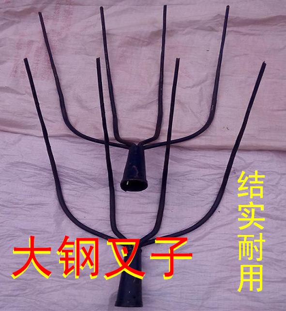 钢筋叉子农林牧渔常用钢铁大叉子3齿4齿5齿6齿装草麦桔垃圾金属叉|msdalam kategori Jentera pertanian/alat-alat ladang/kepingan plastik, alat pertanian, Fork - dari Buy2taobao.com untuk memberikan perkhidmatan ejen Taobao profesional membeli