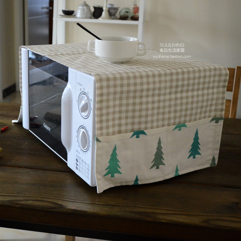 Japanese Modern simplicity natural Flax Cotton linen Microwave covered cloth Refrigerator cover cloth Customizedin the Home Fabric , Dust protection cover , Microwave hood category - from Buy2taobao.com to provide professional Taobao agent buy service