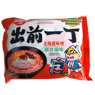  香港日清Nissin出前一丁即食面北海道味噌猪骨汤味方便面 100g