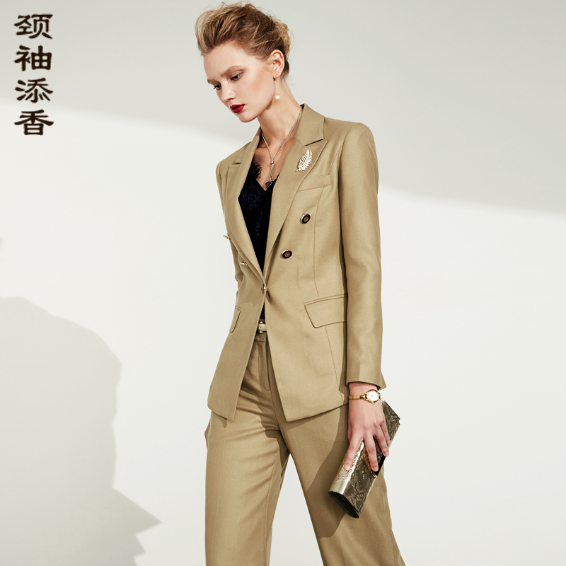 颈袖添香职业装西装套装2019春季时尚女韩版潮气质OL修身商务工装|ruв категории Женская одежда, костюм/студенты школьную форму/обмундирования, профессионального женский брючный костюм - от Buy2taobao.com для оказания профессиональной услуги покупки агента Taobao