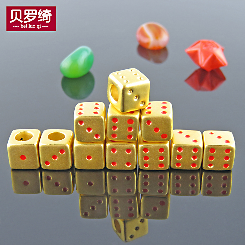 贝罗绮3D硬足金骰子色子路路通黄金转运珠色子隔珠固珠转运散珠珠在类目 珠宝/钻石/翡翠/黄金, 黄金首饰(新), 其他中 - 来自Buy2taobao.com提供专业的淘宝代购服务