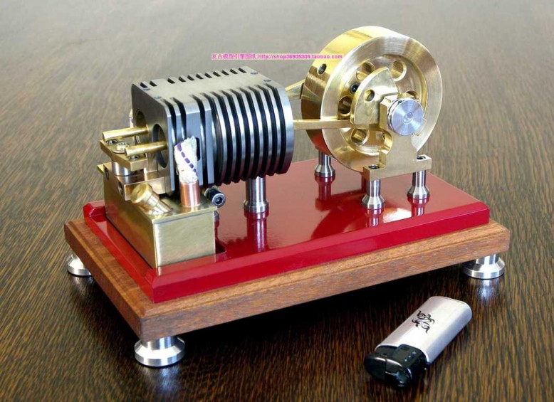 品蒸汽机永动机置换式吸火真空斯特林发动机引
