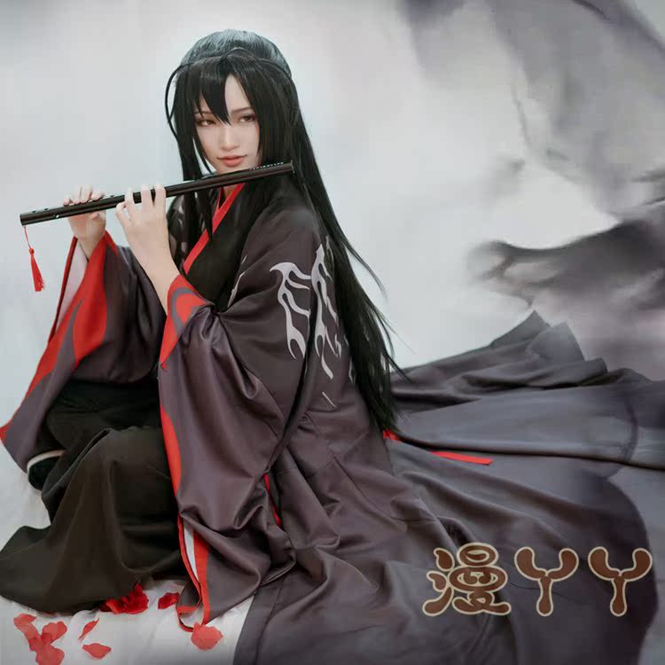 魔道cos服改良魏无羡cos服夷陵的老祖祖师笛子男女古风汉服假发鞋在类目 模玩/动漫/周边/cos/桌游, Cosplay服饰/道具/服务, Cosplay女装中 - 来自Buy2taobao.com提供专业的淘宝代购服务