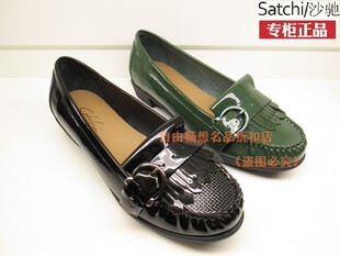 专柜正品13年秋季新款漆皮<em>沙驰女鞋</em>3C75038