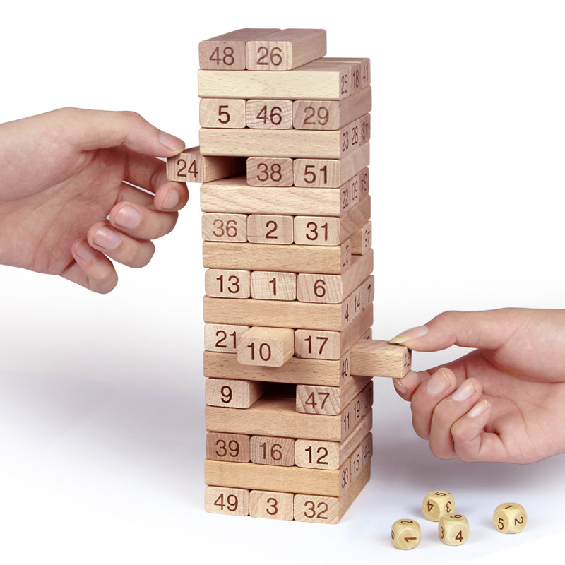 Wooden balls and wooden quality adult children educational toys multiple layers of high-stack-stack blocks new products special offers