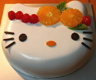  kitty猫卡通头像创意水果蛋糕/六安生日蛋糕异订预订配送到家