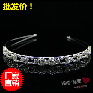  新娘饰品皇冠头饰发圈发箍影楼饰品结婚皇冠婚嫁饰品新娘头饰002