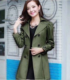 淘宝网2013<em>春秋装</em>新款<em>女式</em>风衣女显瘦<em>外套</em>韩