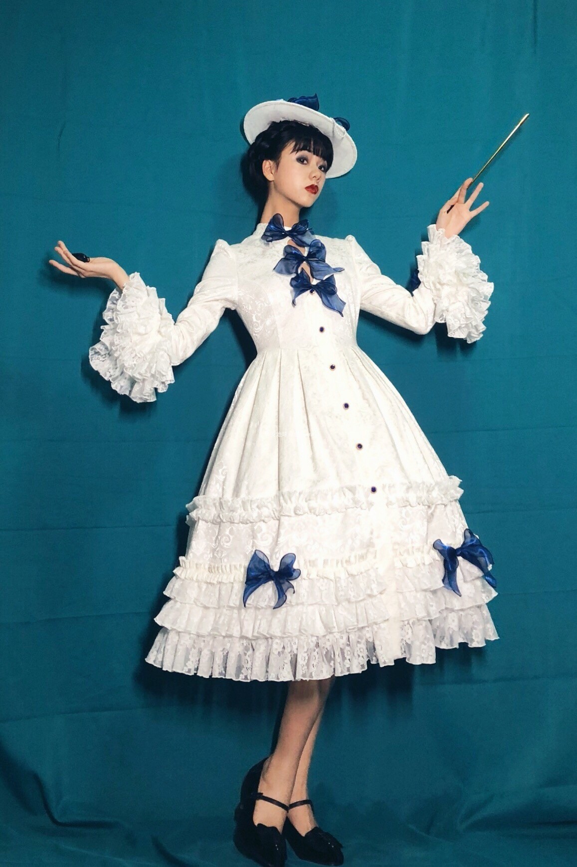 【昼之魔女】早安地球魔女之夜白色op风衣双穿Lolita 现货包邮|ruв категории плесень играть/Аниме/вокруг/cos/настольные игры, вторичный элемент Лолита, Лолита/мягкая одежда/переплет - от Buy2taobao.com для оказания профессиональной услуги покупки агента Taobao