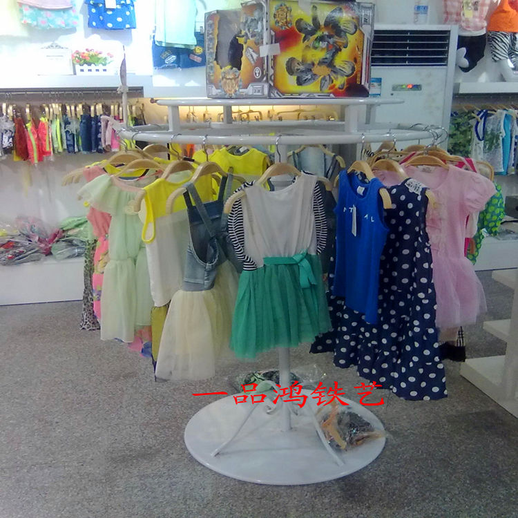 铁艺内衣架旋转落地式挂衣架文胸内裤架服装展示架中岛架童装货架|ruв категории коммерческий/офисная мебель, полки/витрина, белье шельфа - от Buy2taobao.com для оказания профессиональной услуги покупки агента Taobao