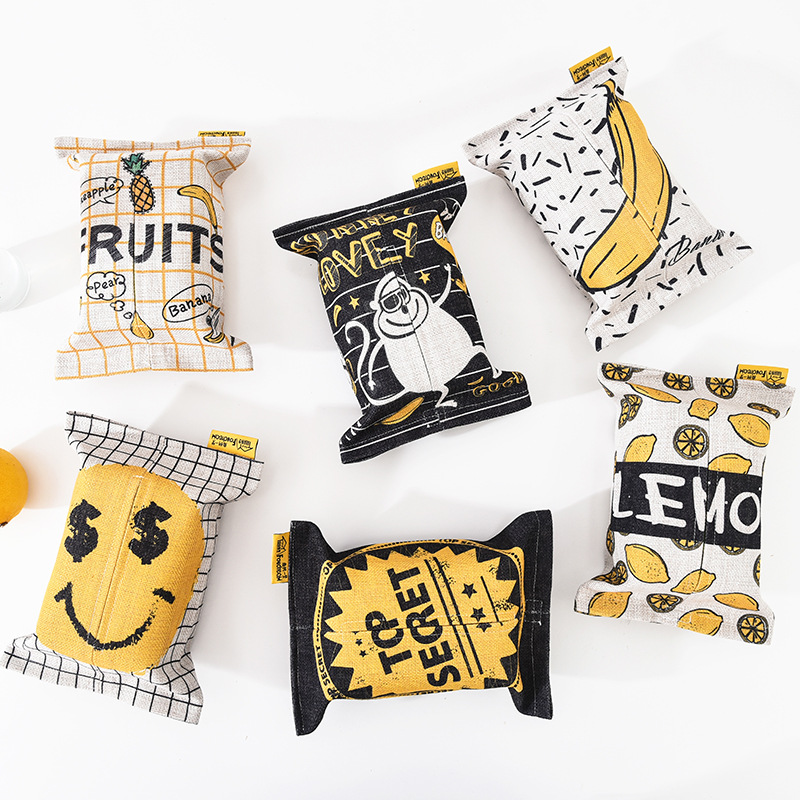 black and white thickening Cotton and hemp Fabric art Tissue box button lovely Monkey Tissue Carton TOILET Tissue boxin the Home accessories , Decorative items , Decorative Tissue Box category - from Buy2taobao.com to provide professional Taobao agent buy service