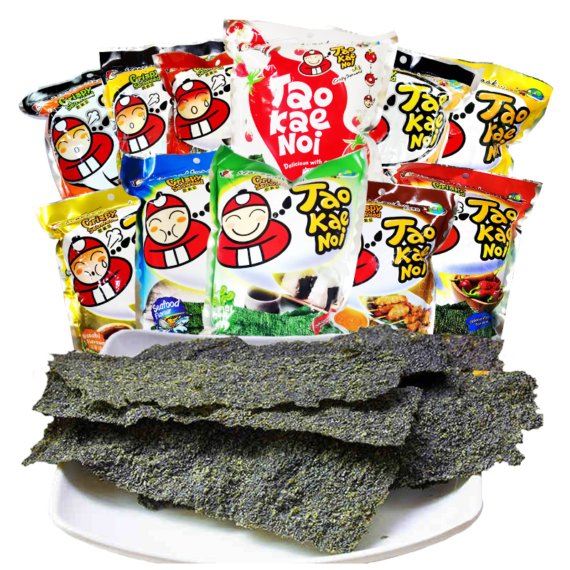 Thailand Imported snacks TaoKaeNoi/ Boss Seaweed 32g Nori sheet precooked and ready to be eaten Original flavor Piquancyin the Snacks/Nuts/Specialty , Squid/Dried fish/Seafood ready , Seaweed Series category - from Buy2taobao.com to provide professional Taobao agent buy service