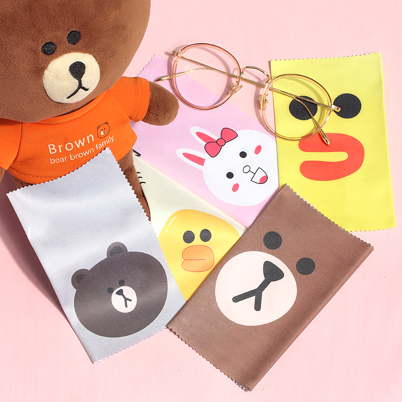 3 loaded Glasses cloth Cute cartoon ins Portable Fibrils Suede Mobile screen Cleaning clothin the ZIPPO/Swiss Army Knife/Glasses , Glasses accessories,Care agent , Lens cloth category - from Buy2taobao.com to provide professional Taobao agent buy service