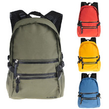 Every day special] Korean Institute of wind solid color canvas shoulder bag high school students schoolbag leisure travel bag