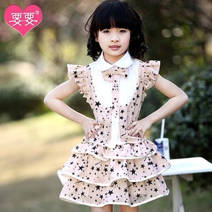  天猫原创要要童装女童套裙新款夏装儿童套装两件套T恤+短裙