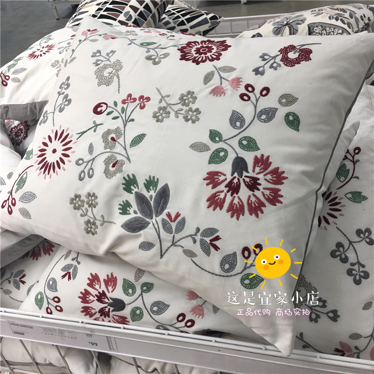 包邮 宜家正品国内代购 海伦菲1.2 精美刺绣 鸭毛沙发靠垫 抱枕|ruв категории домашний ткань, подушка/подушка - от Buy2taobao.com для оказания профессиональной услуги покупки агента Taobao