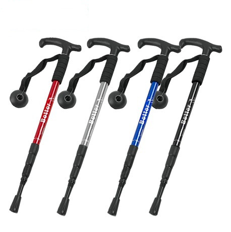Discount Promotion Curved handle Alpenstock a cane outdoors Ski pole Telescoping Alpenstock non-slip Shock absorptionin the Outdoor/Mountaineer/Camping/Travel Goods , Alpenstock/Cane category - from Buy2taobao.com to provide professional Taobao agent buy service
