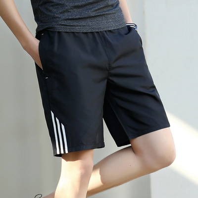 短裤男夏天裤子男士运动跑步7宽松5分大裤衩潮夏季沙滩休闲五分裤